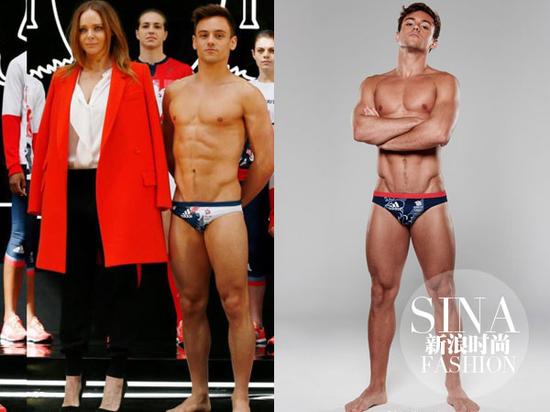 “跳水金童”Tom-Daley與設(shè)計師Stella-McCartney一同亮相