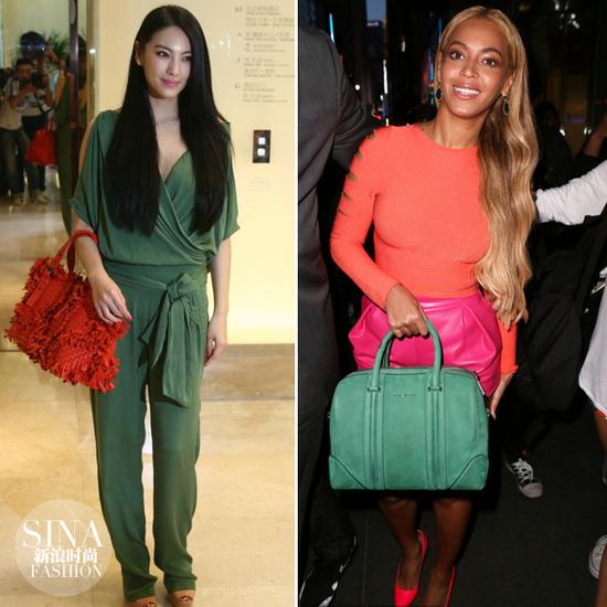 張雨綺、碧昂斯都愛紅配綠
