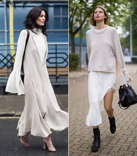 總的來說，今年流行的針織衫大多是偏緊身的款式，尤其是超長(zhǎng)袖的設(shè)計(jì)。▼總的來說，今年流行的針織衫大多是偏緊身的款式，尤其是超長(zhǎng)袖的設(shè)計(jì)。▼