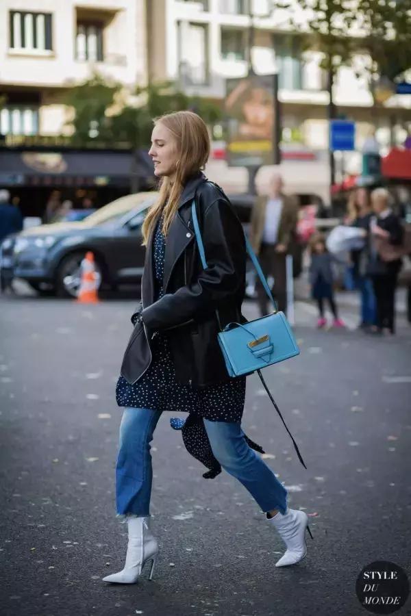 學(xué)會oversized外套+短靴的經(jīng)典套路，讓你美成一道街景