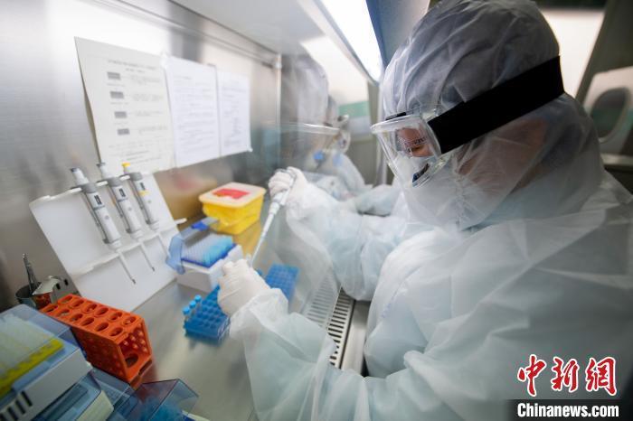 資料圖：醫(yī)療人員對(duì)復(fù)工人員樣本進(jìn)行核酸檢測(cè)。韋亮 攝