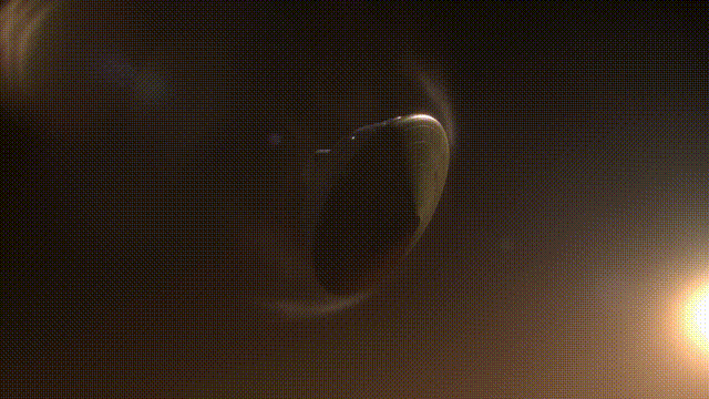 圖注：好奇號火星車進(jìn)入火星大氣層的動畫模擬。到時候咱們的天問一號火星車也要來這么一遭。