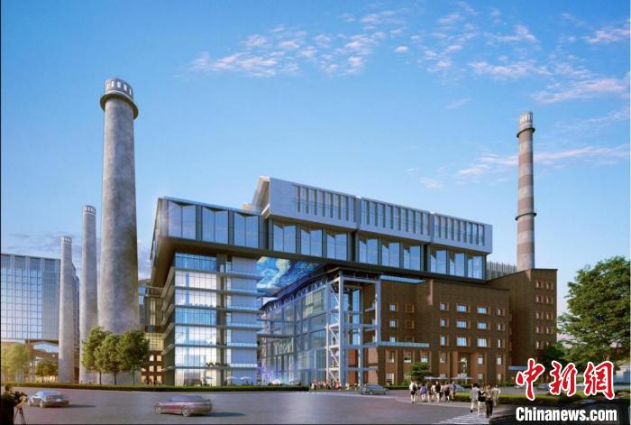 園區(qū)1號(hào)樓融獨(dú)特工業(yè)遺風(fēng)，前瞻化設(shè)計(jì)，以及多場(chǎng)景空間功能于一體，未來(lái)將成為網(wǎng)紅打卡新地標(biāo)。首鋼基金供圖