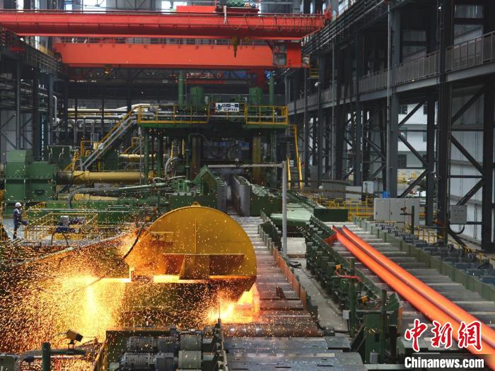 馬鋼重型H型鋼產(chǎn)線(xiàn)。馬鋼供圖