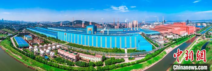 航拍馬鋼新區(qū)廠(chǎng)區(qū)。馬鋼供圖