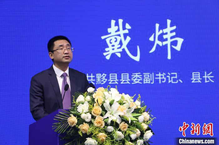 中共黟縣縣委副書記、縣長戴煒分享該縣民宿產(chǎn)業(yè)發(fā)展經(jīng)驗 劉浩 攝