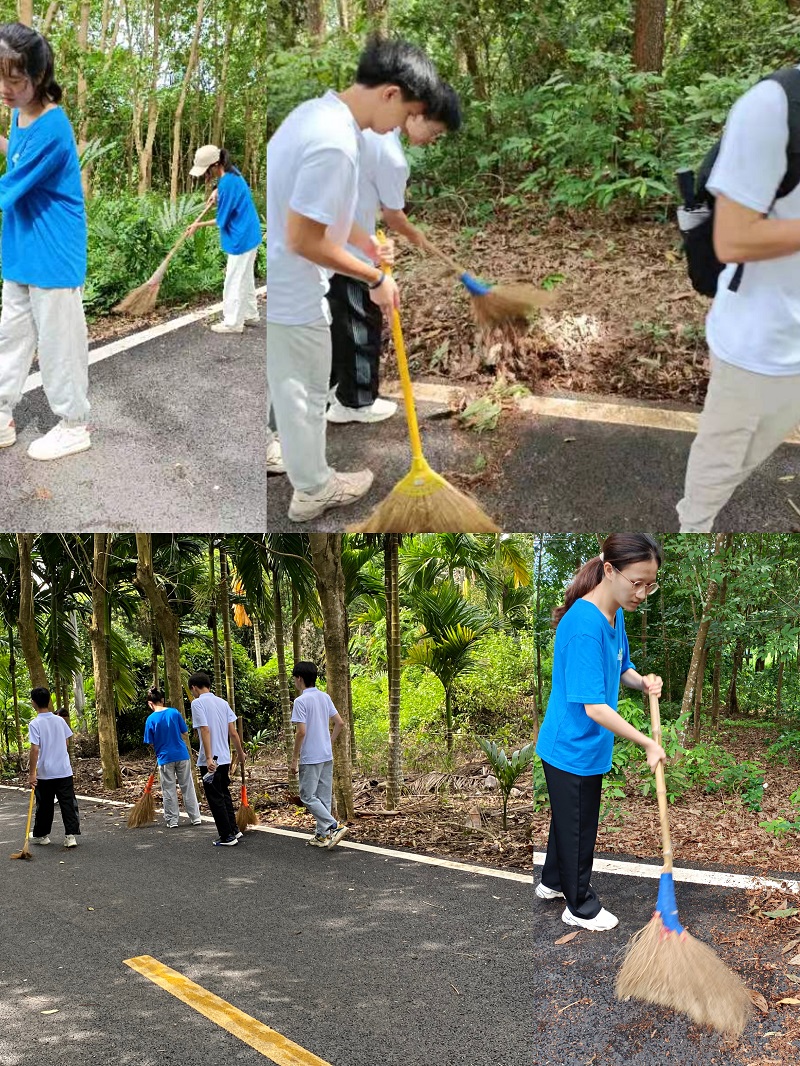 實(shí)踐團(tuán)成員參與美化鄉(xiāng)村行動.jpg